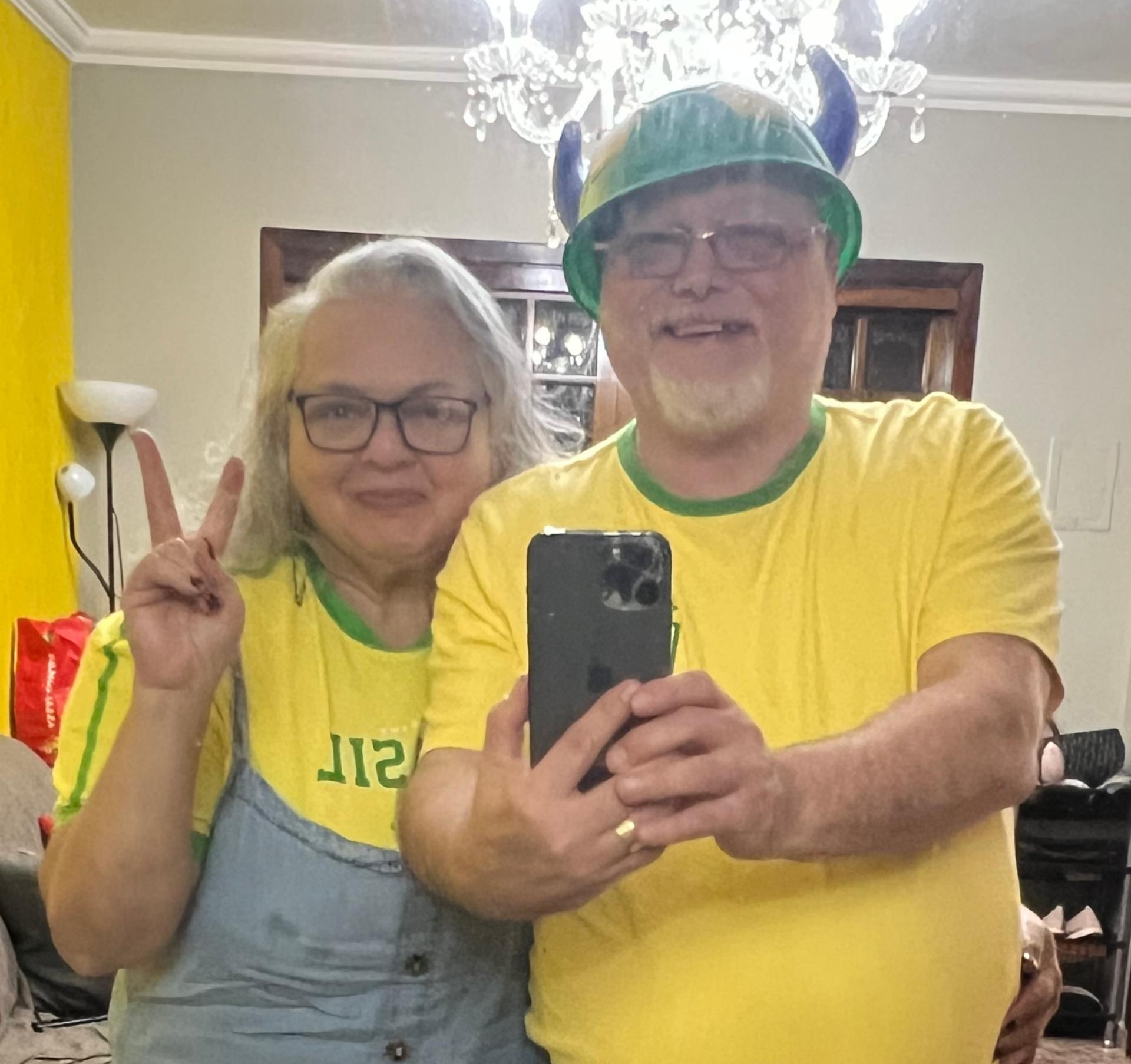 Today, I spent it with my wife. We watched the FIFA World Cup on our big screen TV. Wow!! What a game. It ended in a tie. Go Brasil!! We have had a good day. I would not trade one moment with my wife for anything else in the world. Because she is my World!! I Love you Bunny!!