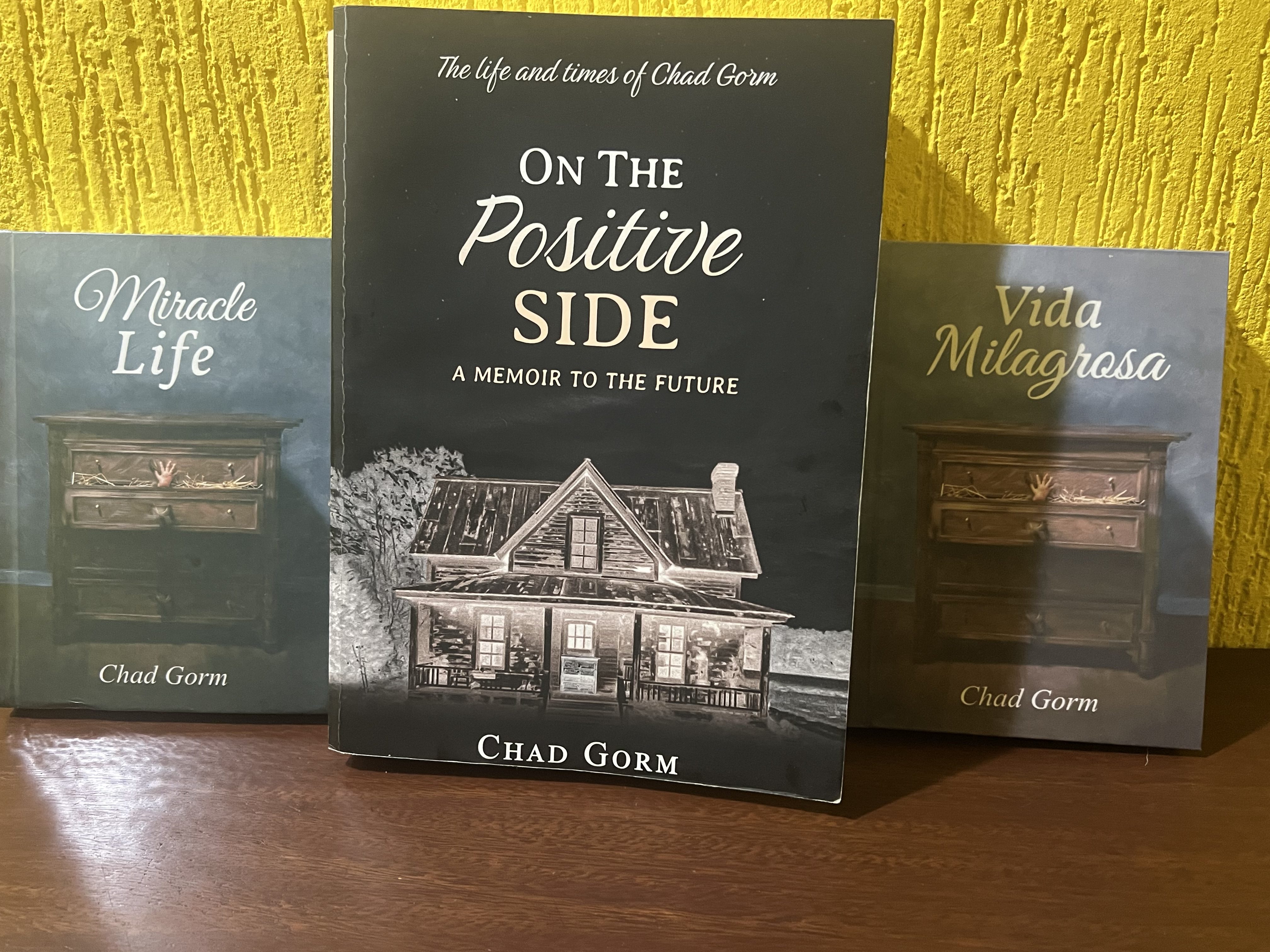 Here it is the Big Announcement!! "On the Positive Side, The Life and Times of Chad Gorm, a Memoir to the Future" Is going to be a two volume set coming out sometime in mid 2027. It will be titled the same except for a small change to the title. the phrase "A Smaller Bite, Volume One" and the second one will have the same title as well except that it will have the phrase "The Second Bite, Volume Two"